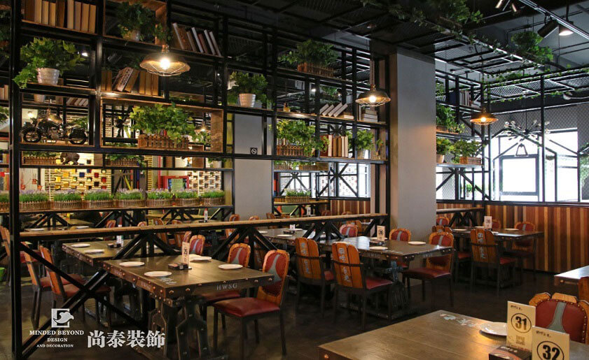 湘菜館裝修實景圖-回味食光