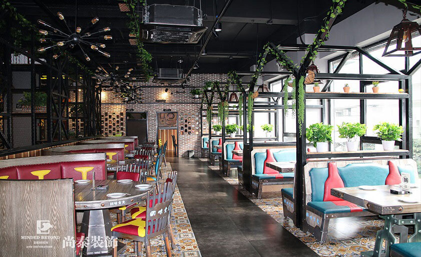 湘菜館裝修實景圖-回味食光