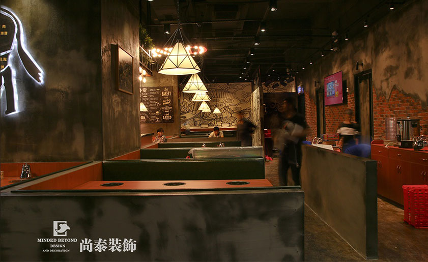 牛肉火鍋店裝修實景圖-十秒嫩牛