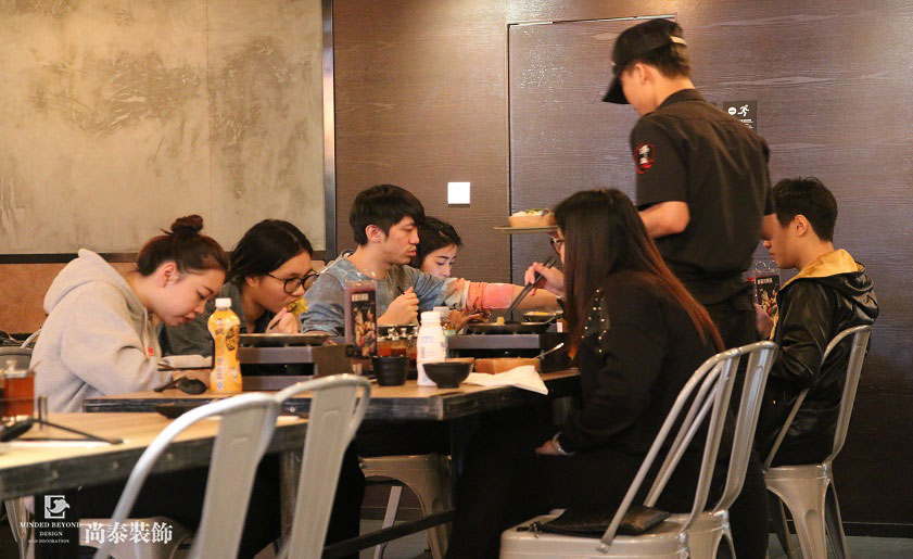 品牌火鍋店裝修實景圖-沸點火鍋