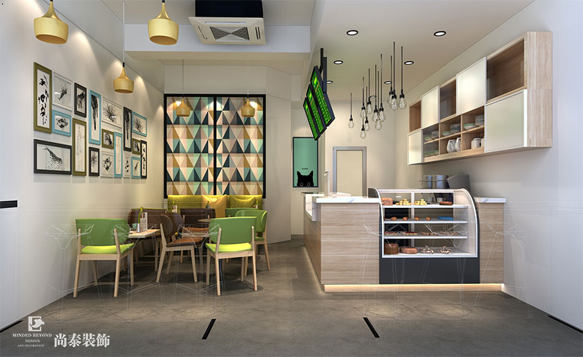 時尚溫馨奶茶店面裝修設計 | Yuntea皇茶