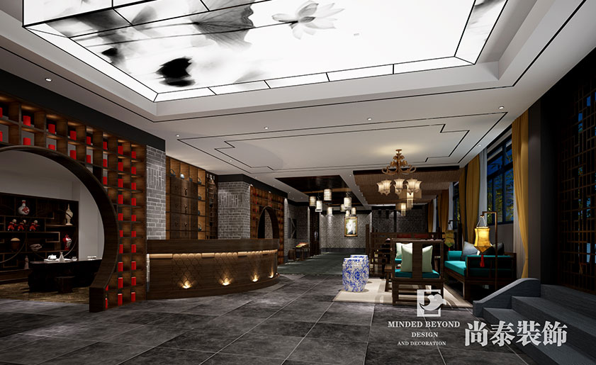 2000平米中式高端茶藝會所設計 | 瀚宇清源