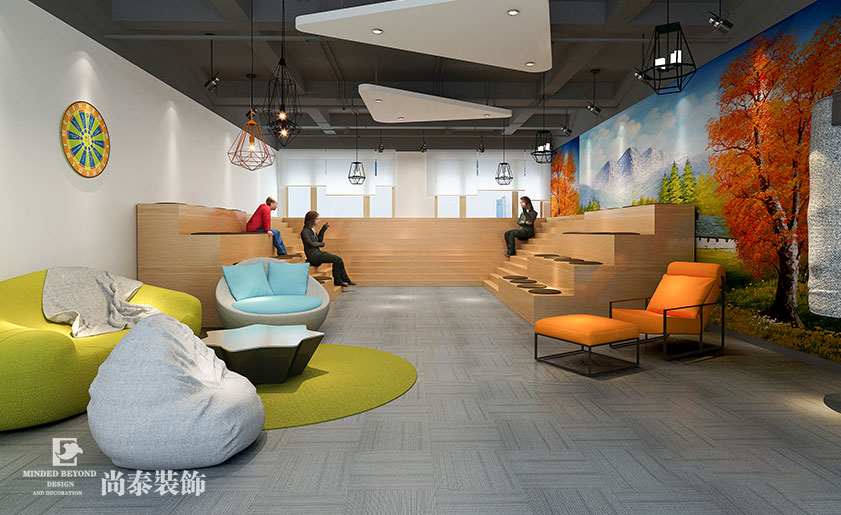 18000㎡開放式辦公樓裝修設計 | 環球易購