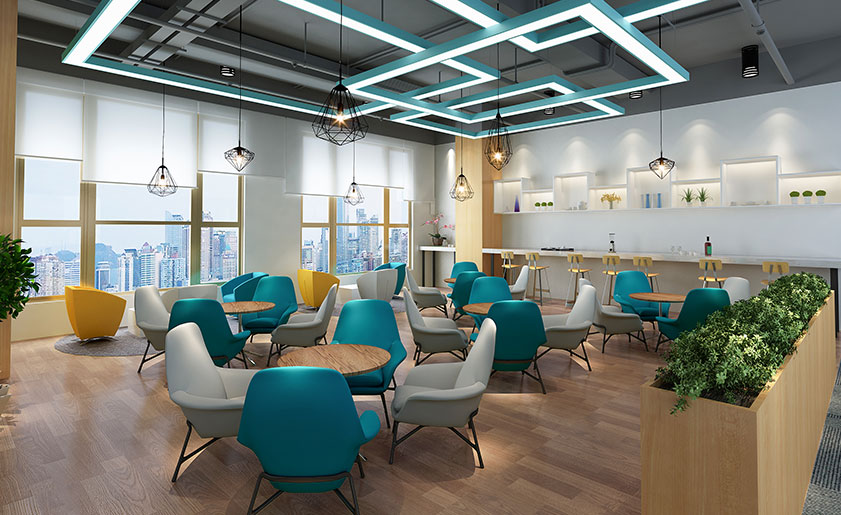 18000㎡開放式辦公樓裝修設計 | 環球易購