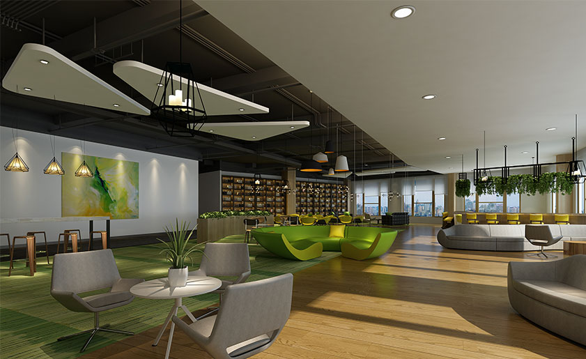 18000㎡開放式辦公樓裝修設計 | 環球易購