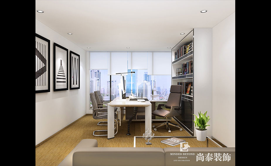 1500㎡上市企業(yè)辦公室裝修設計 | 巨靈財經