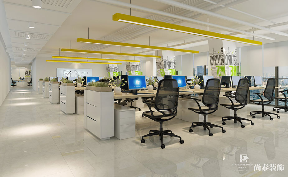 1500㎡上市企業(yè)辦公室裝修設計 | 巨靈財經