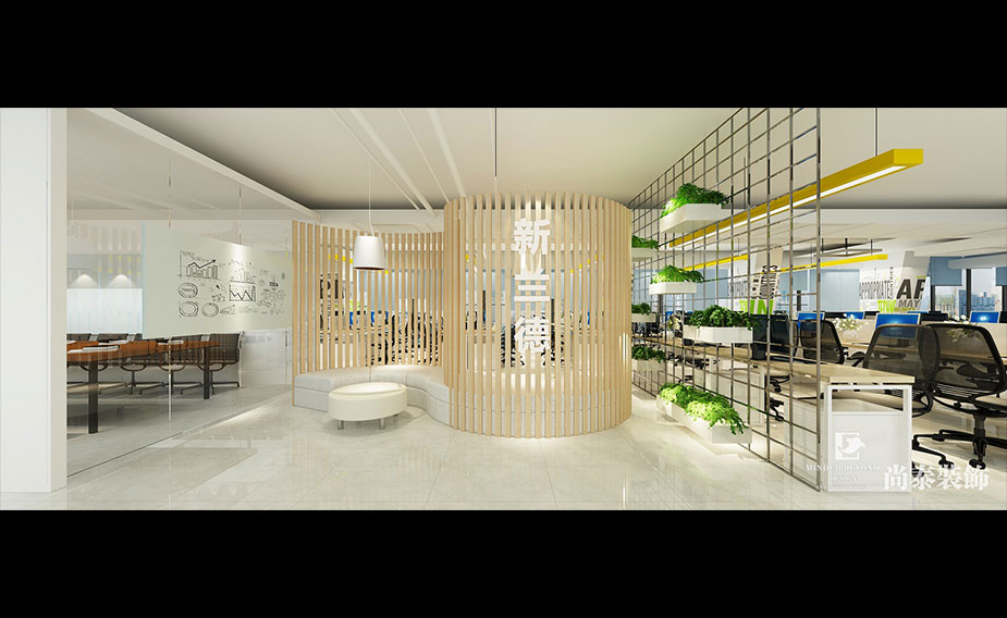 1500㎡上市企業(yè)辦公室裝修設計 | 巨靈財經