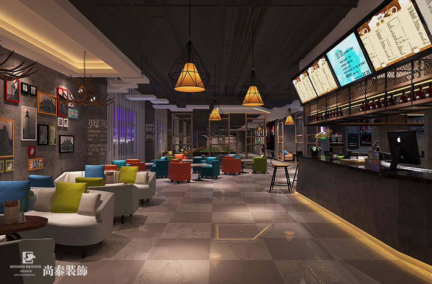 網咖休閑區裝修效果圖