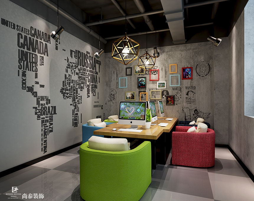 網咖包間裝修效果圖