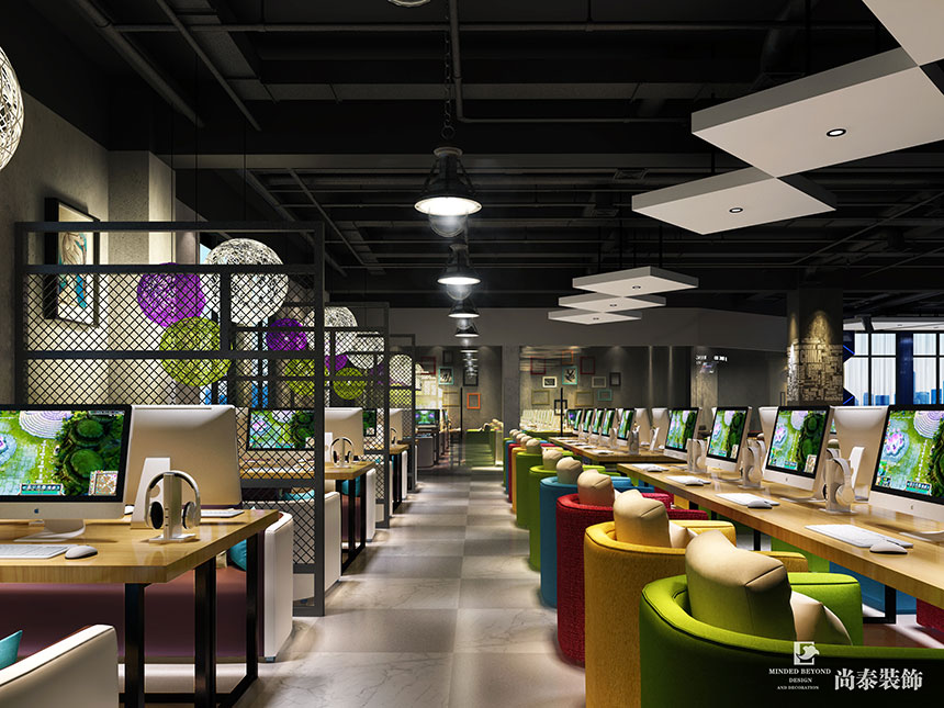 網咖大廳裝修效果圖
