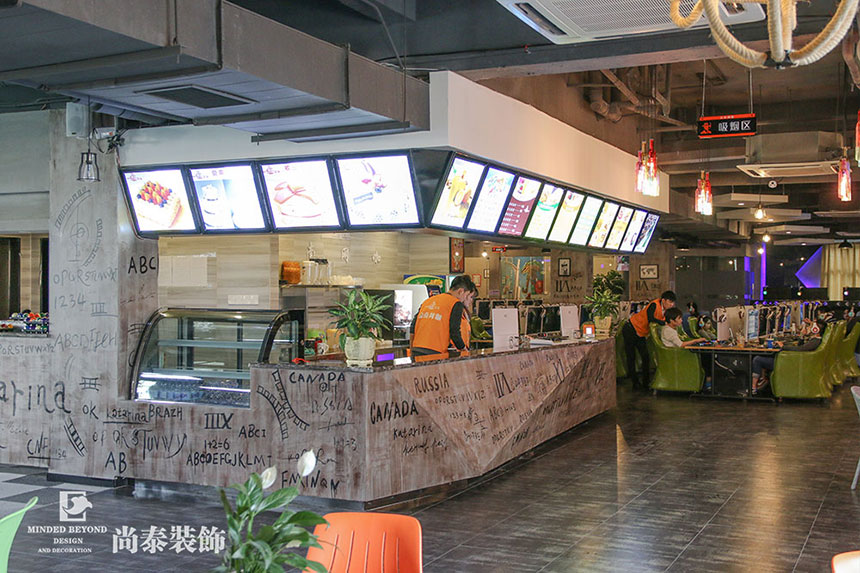 深圳網咖裝修設計,尚泰裝飾集團,深圳裝修公司