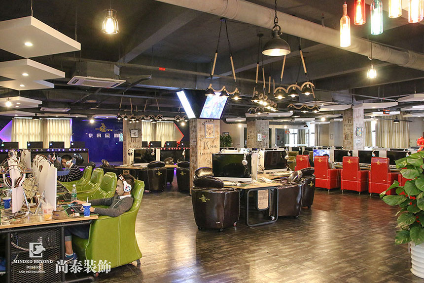 深圳網咖裝修設計,尚泰裝飾集團,深圳裝修公司