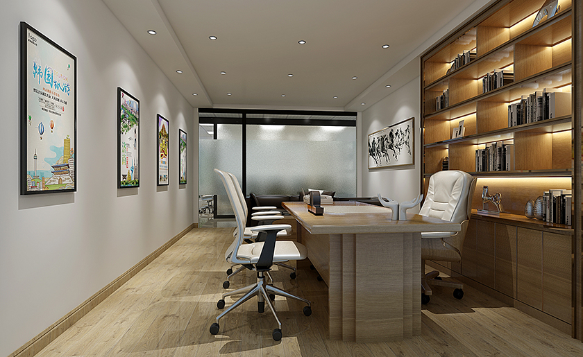 500㎡控股集團辦公室裝修設計 | 龍之旅投資