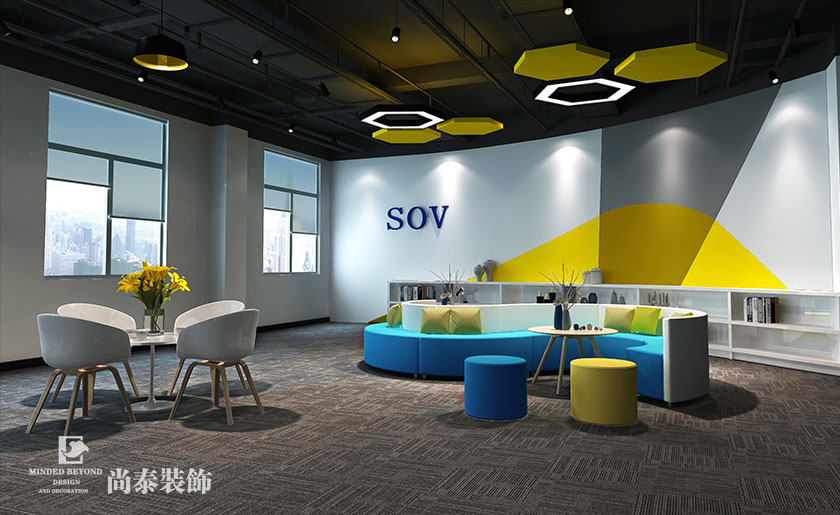 1060㎡現代簡約辦公室設計 | 深光谷科技