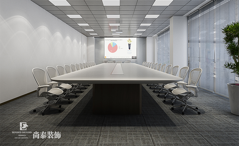 1600㎡簡約風格辦公室裝修 | 匯景集團