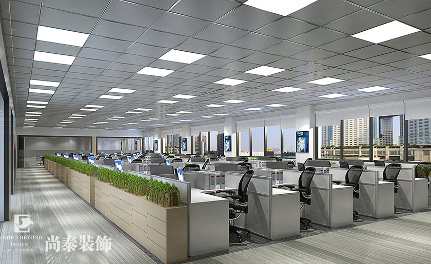 1600㎡簡約風格辦公室裝修 | 匯景集團