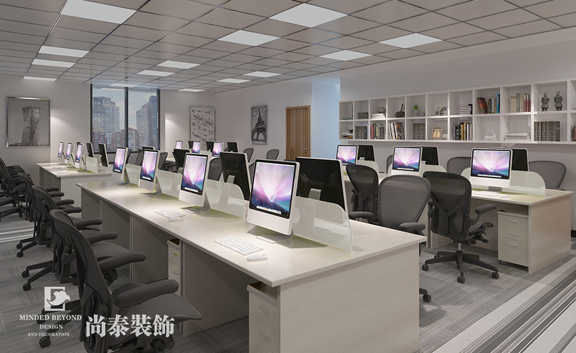 1600㎡簡約風格辦公室裝修 | 匯景集團