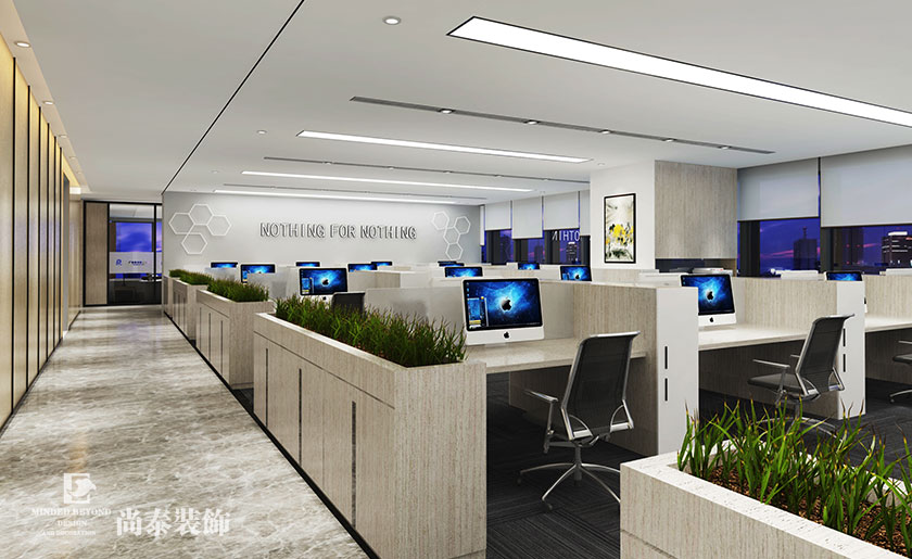 2000㎡現代風格辦公室裝修 | 東方精工科技