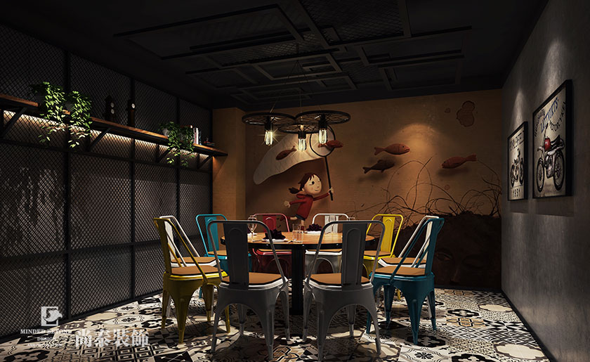 200平米烤魚店裝修設計 | 子非魚