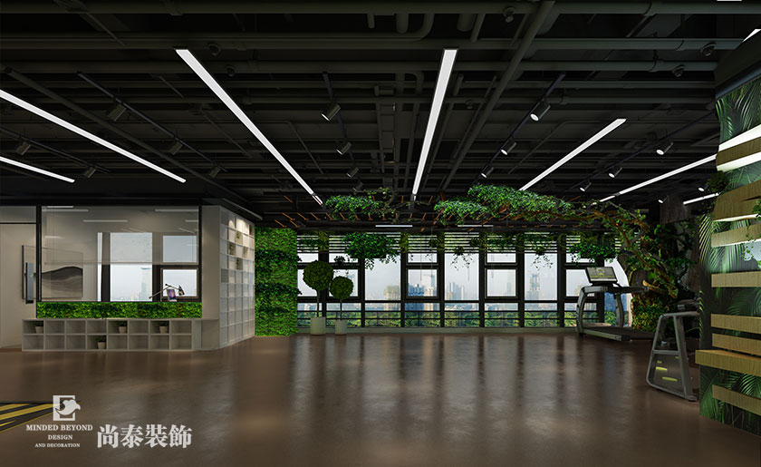 200㎡叢林風(fēng)健身會所裝修設(shè)計 | 中康院