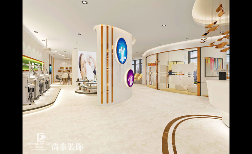 1800㎡美容體驗店裝修設計 | 善德兄弟生物醫療科技