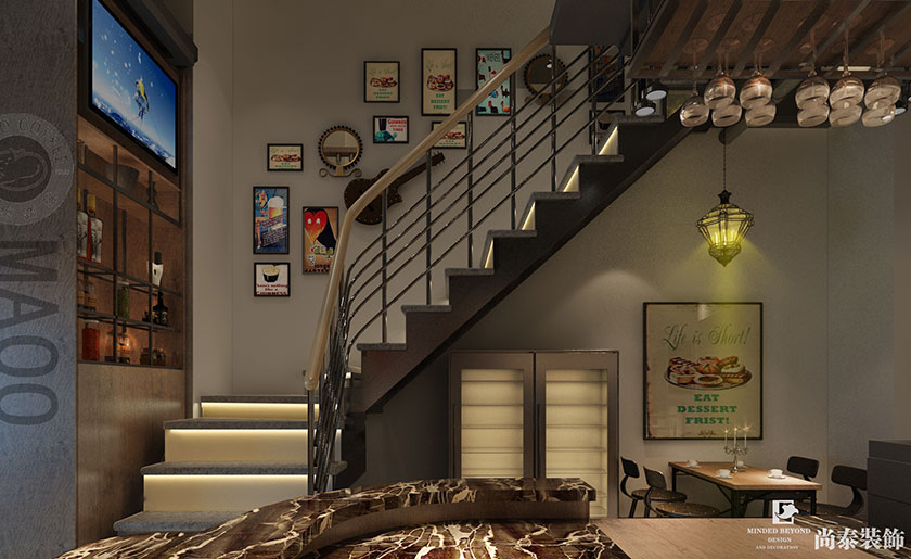 180平米工業風咖啡店設計 | 貓窩咖啡