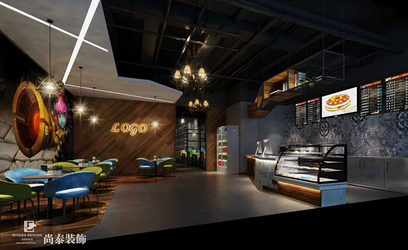 600㎡網咖設計裝修效果圖 | 歡樂網咖