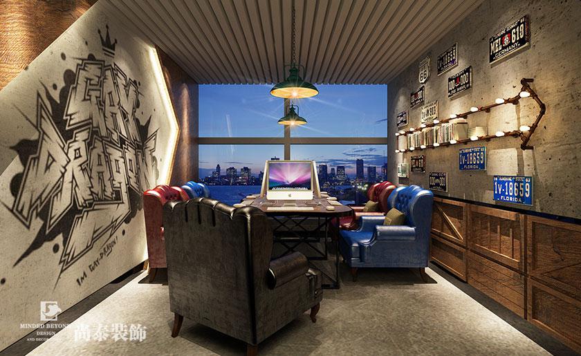 730㎡工業(yè)風(fēng)休閑網(wǎng)咖裝修設(shè)計 | 萬科大廈網(wǎng)咖