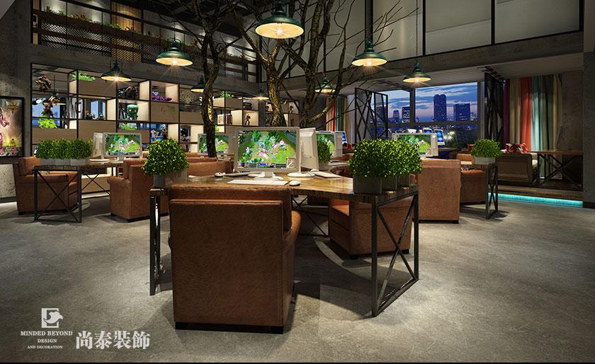730㎡工業(yè)風(fēng)休閑網(wǎng)咖裝修設(shè)計 | 萬科大廈網(wǎng)咖