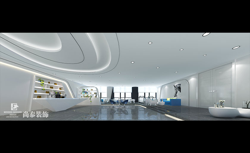 2000㎡現代風格辦公室裝修設計 | 長沙夢之灣