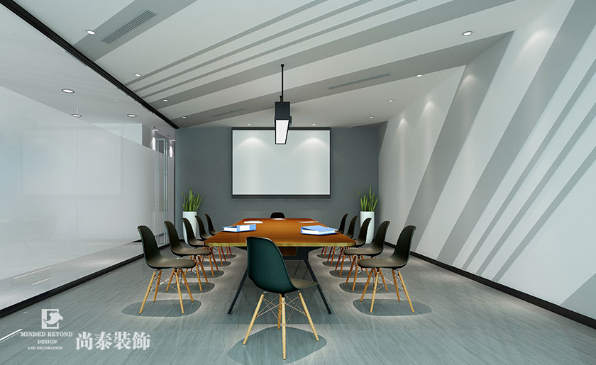 2000㎡現代風格辦公室裝修設計 | 長沙夢之灣