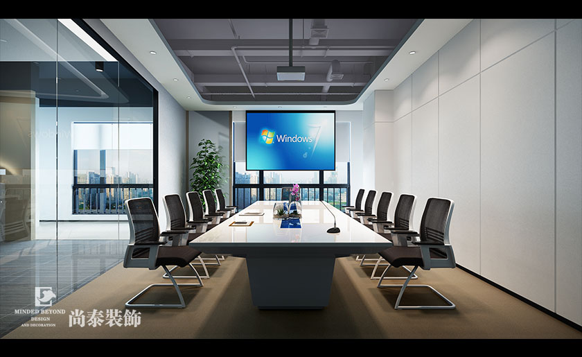 1860㎡現代簡約辦公室裝修設計 | 洋浦華良物流