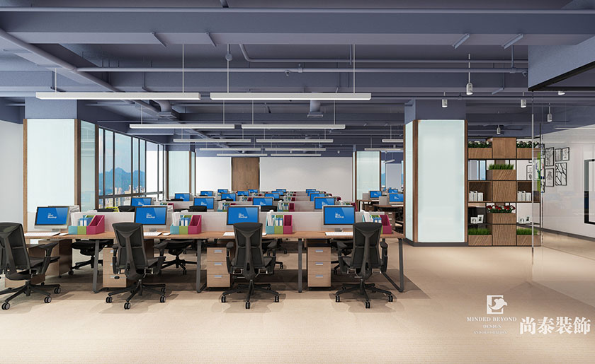 1860㎡現代簡約辦公室裝修設計 | 洋浦華良物流