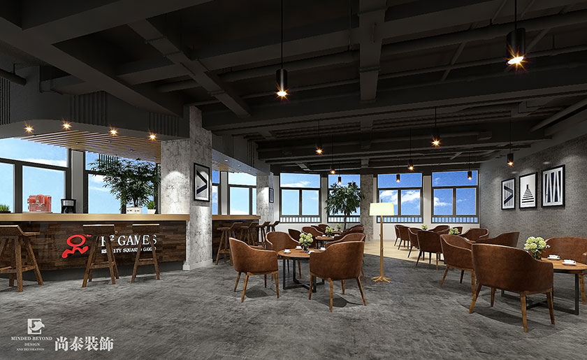 1640㎡工業風辦公室裝修設計 | 燦和網絡