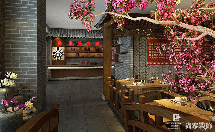 550㎡火鍋店裝修設計效果圖 | 味蜀吾