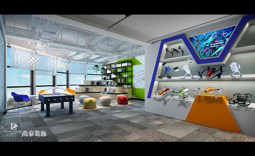 1100㎡無人機(jī)公司辦公室裝修設(shè)計 | 高巨創(chuàng)新