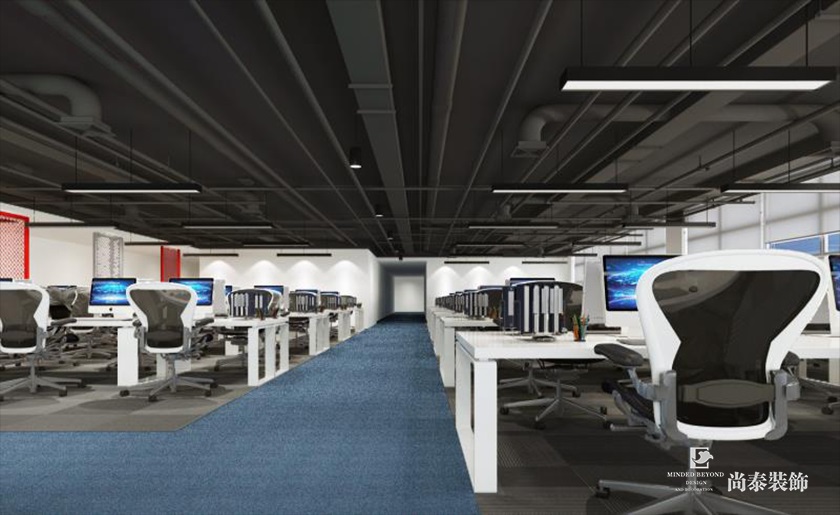 2870㎡電子商務名企辦公室裝修設計 | 卷皮網