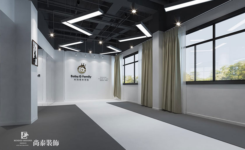 200㎡簡歐風格舞蹈學院裝修 | 時尚修養學院