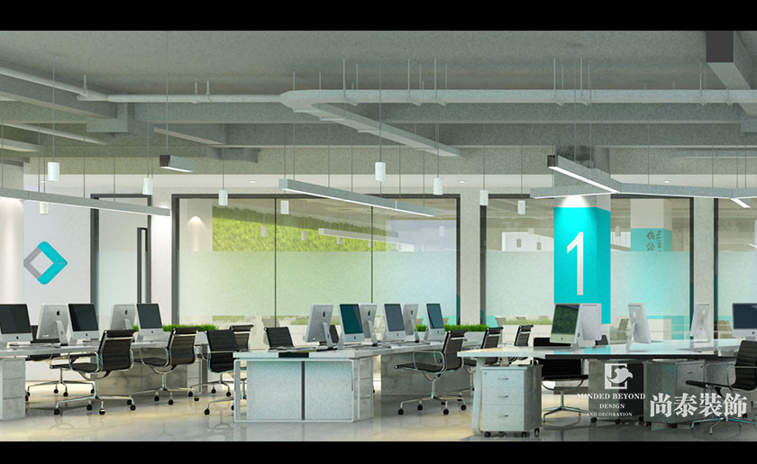 885㎡現(xiàn)代簡(jiǎn)約辦公室裝修設(shè)計(jì) | 水潤(rùn)天下