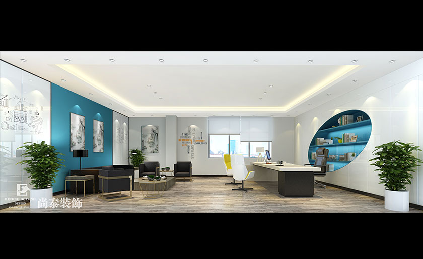 885㎡現(xiàn)代簡(jiǎn)約辦公室裝修設(shè)計(jì) | 水潤(rùn)天下