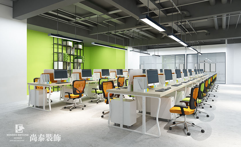 2600平米科技辦公室裝修設計 | 日博電子