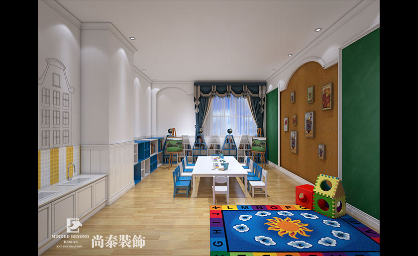 幼兒培訓中心裝修效果圖-威廉王子公學