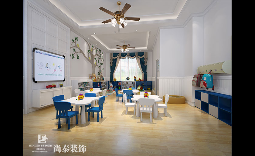 幼兒培訓中心裝修效果圖-威廉王子公學