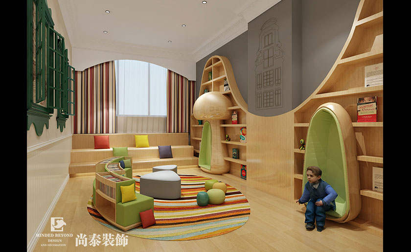 幼兒培訓中心裝修效果圖-威廉王子公學