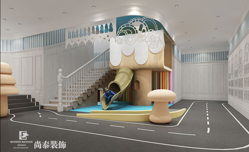 幼兒培訓中心裝修效果圖-威廉王子公學