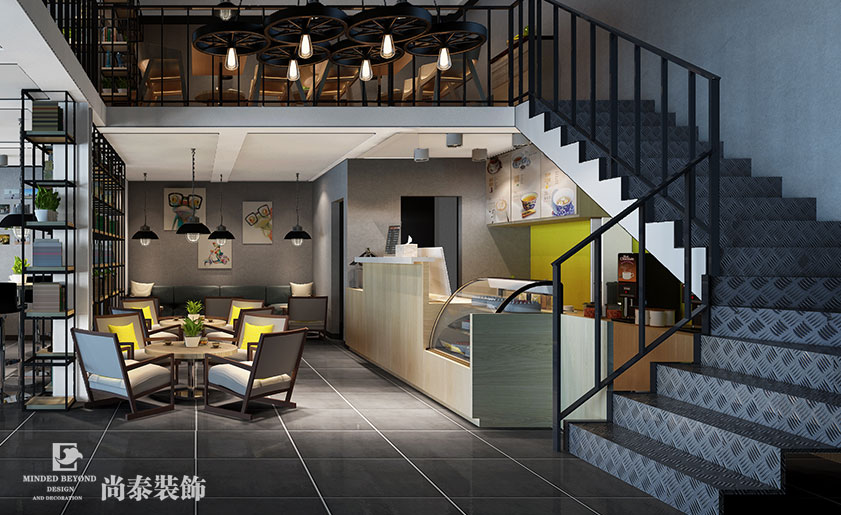 130平米咖啡店設計裝修 | 小象咖啡廳