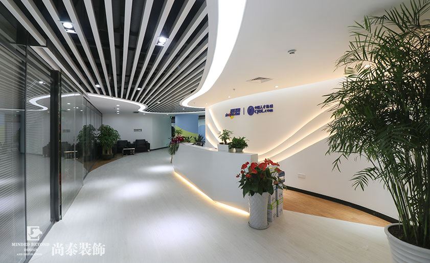 2100㎡招聘公司辦公室裝修實景圖 | 智聯(lián)招聘