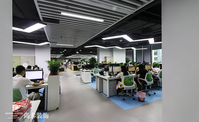 2100㎡招聘公司辦公室裝修實景圖 | 智聯(lián)招聘