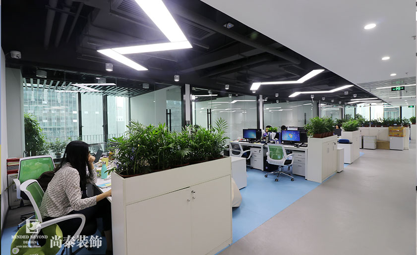 2100㎡招聘公司辦公室裝修實景圖 | 智聯(lián)招聘